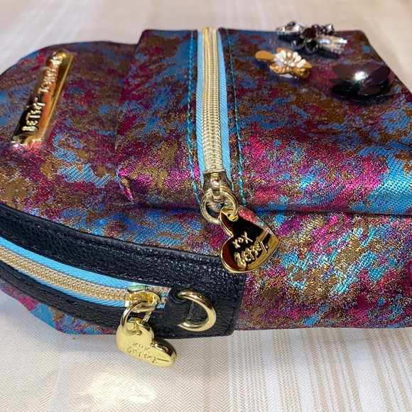 Betsey Johnson Mini Backpack Purse Cross Body Bag NEW NWT Embellished DragonFly - Picture 6 of 11